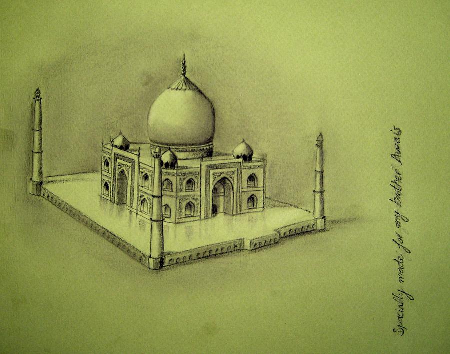 900x709 taj mahal drawing drawing - Taj Mahal Drawing