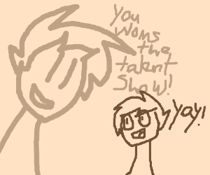 300x250 child wons talent show drawing - Talent Show Drawing