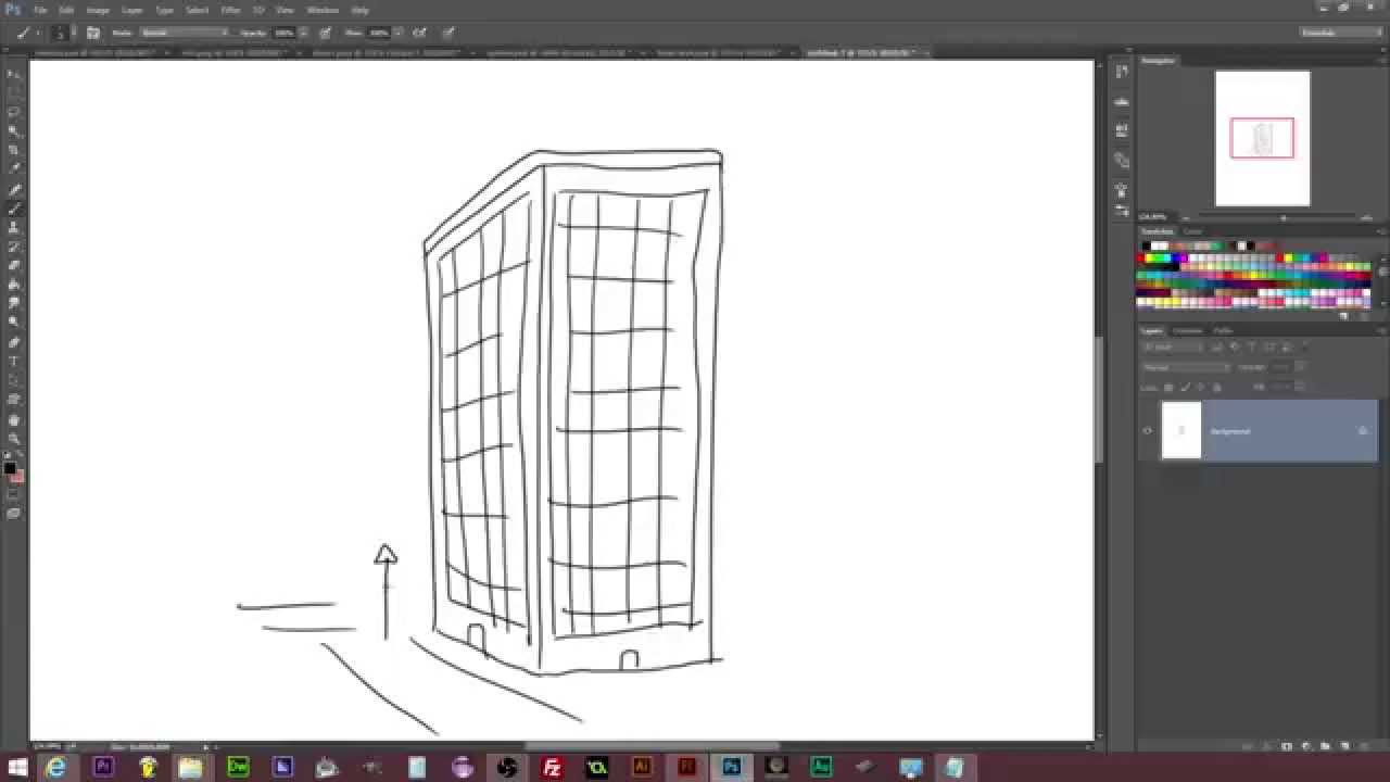 1280x720 How To Draw Tall Building Under Minute Real Time Speed - Tall Building Drawing
