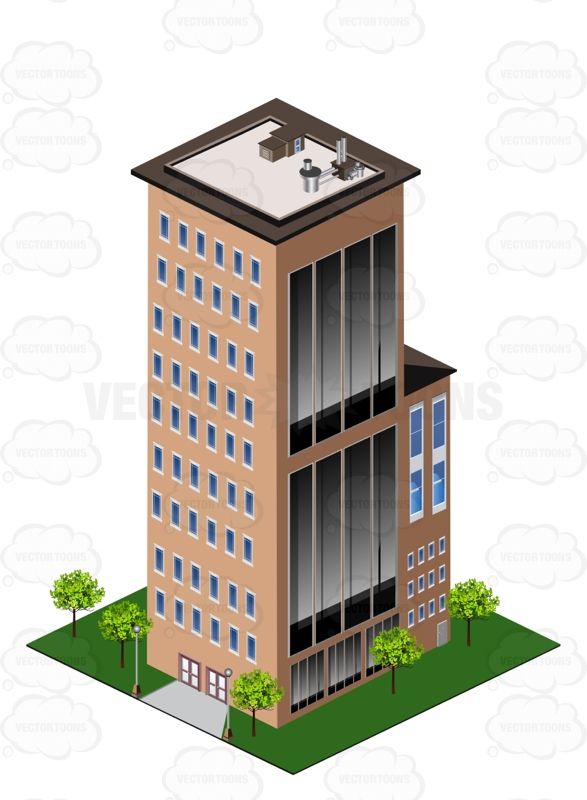 587x800 Tall Building In The City In Vector Illustrations - Tall Building Drawing