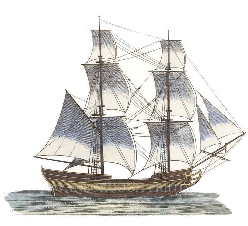 794x725 sailing ship drawing in full sail coastal drawing unique etsy - Tall Ship Drawing