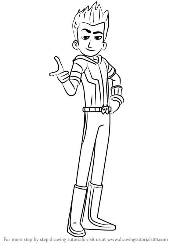 567x800 learn how to draw talon from inspector gadget - Talon Drawing