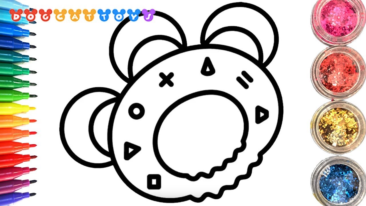 1280x720 How To Draw And Color A Kids Toy, Tambourine, Drawing, Coloring - Tambourine Drawing