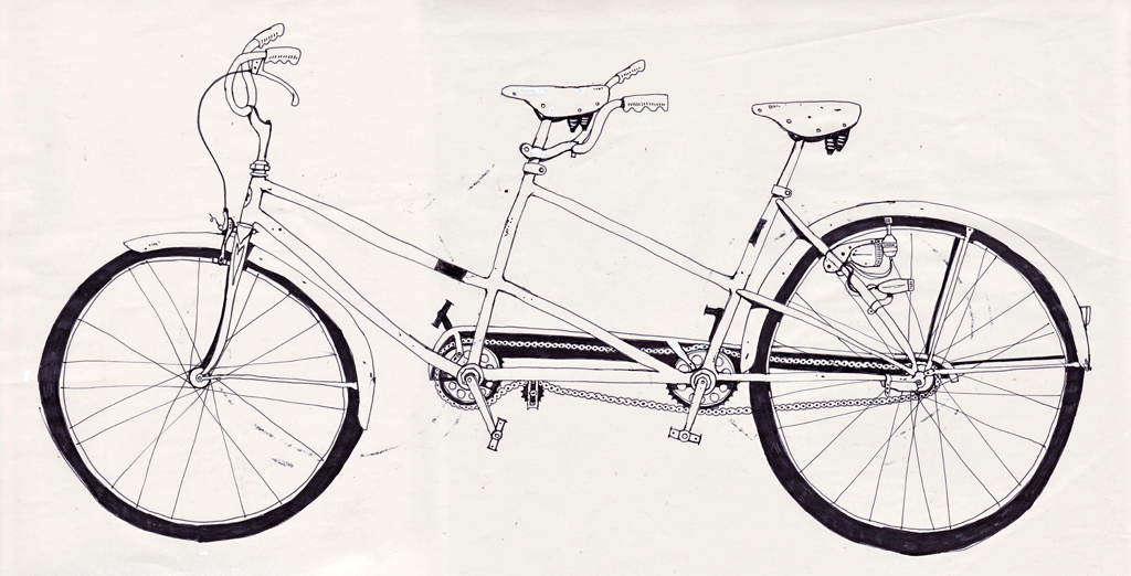 Tandem Bicycle Drawing at Explore collection of