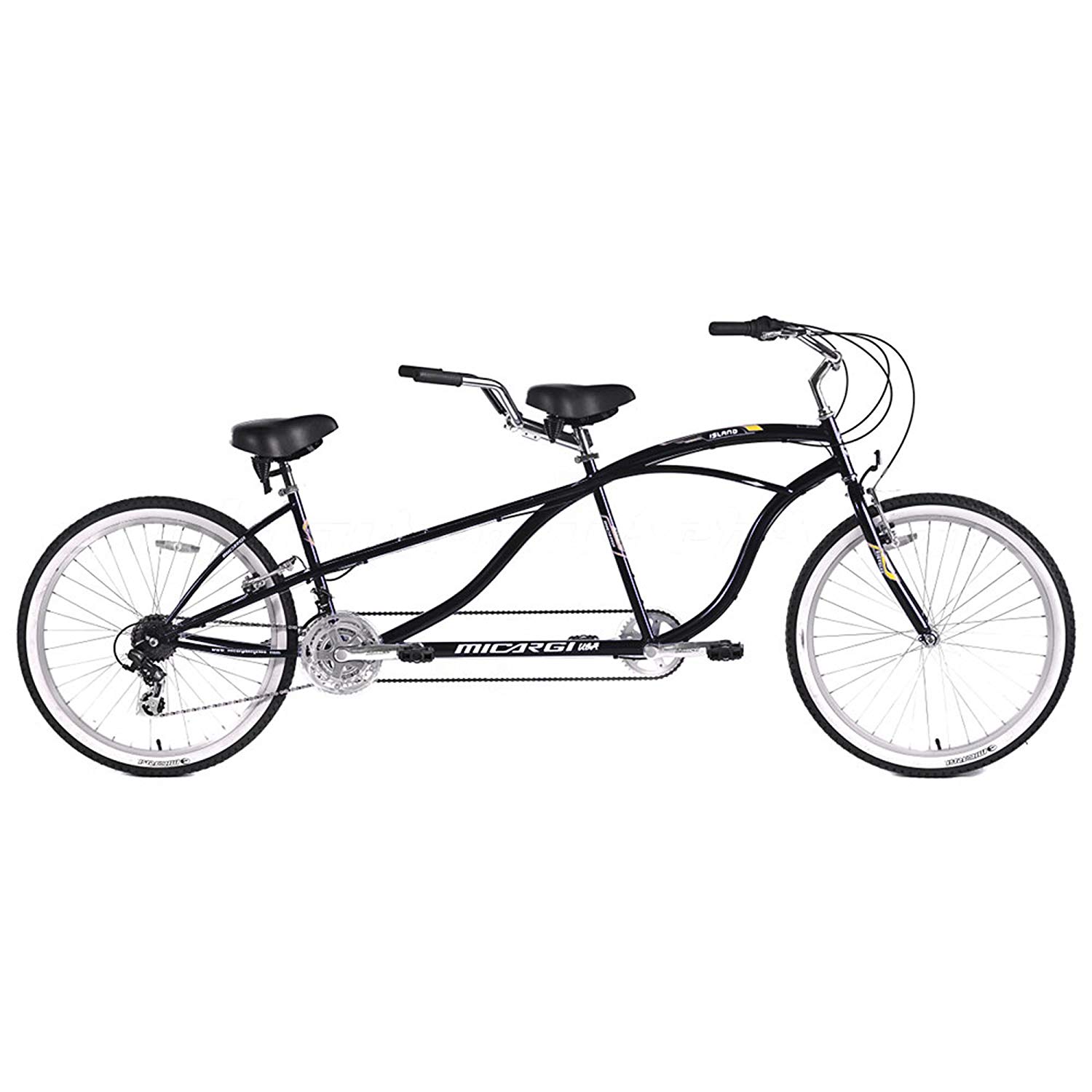 1500x1500 micargi island tandem bicycle, black, inch - Tandem Bicycle Drawing