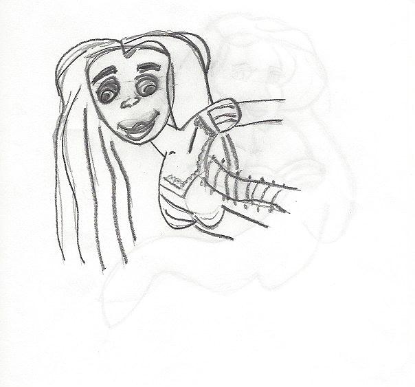 604x563 Rapunzel Drawing - Tangled Drawing