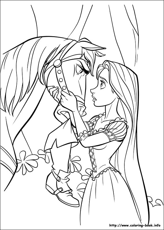 567x794 Tangled Coloring Pages Free Printables - Tangled Drawing Pages