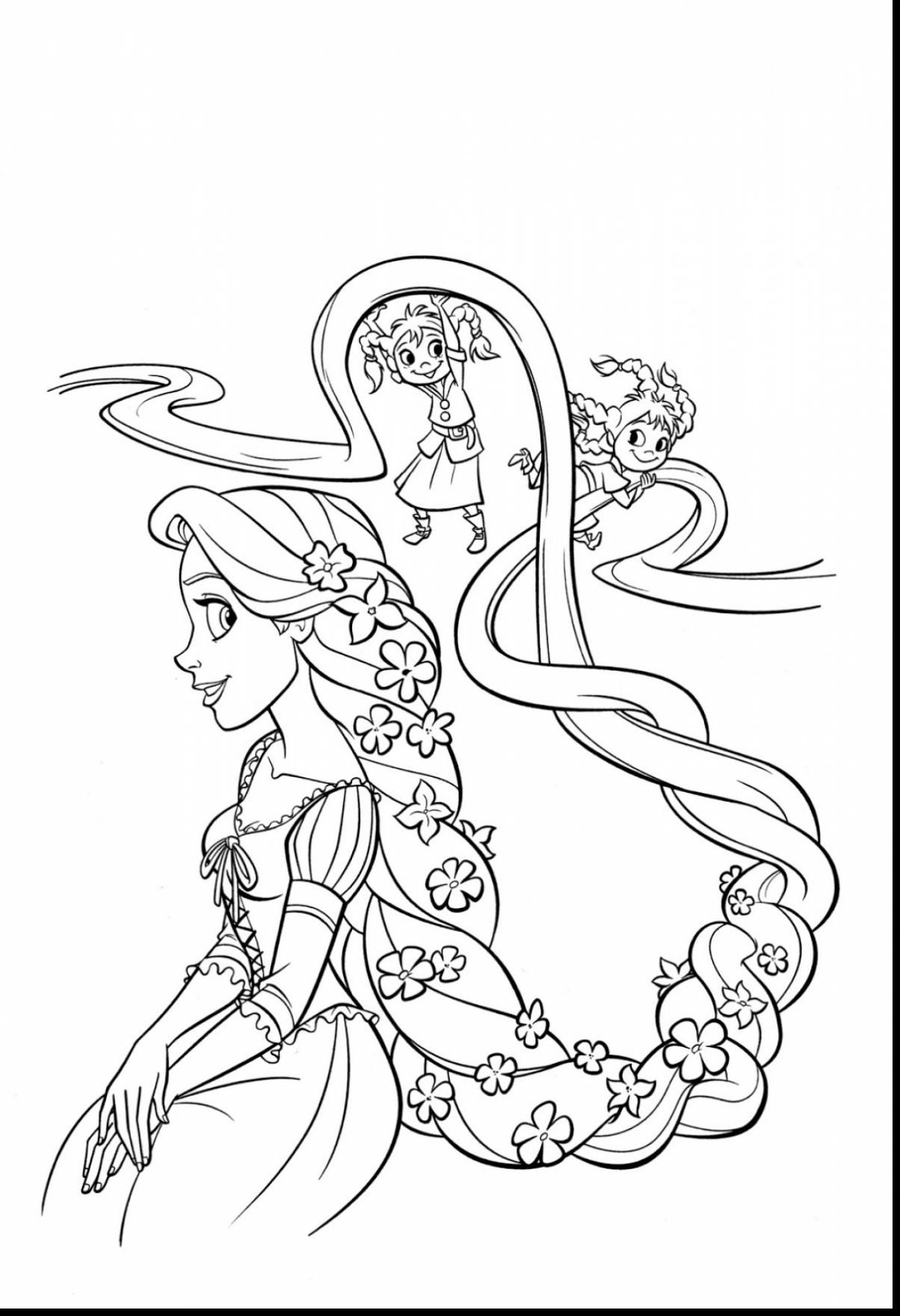 1204x1760 Coloring Pages Barbie Rapunzel Coloring Pages Coloring - Tangled Drawing Pages