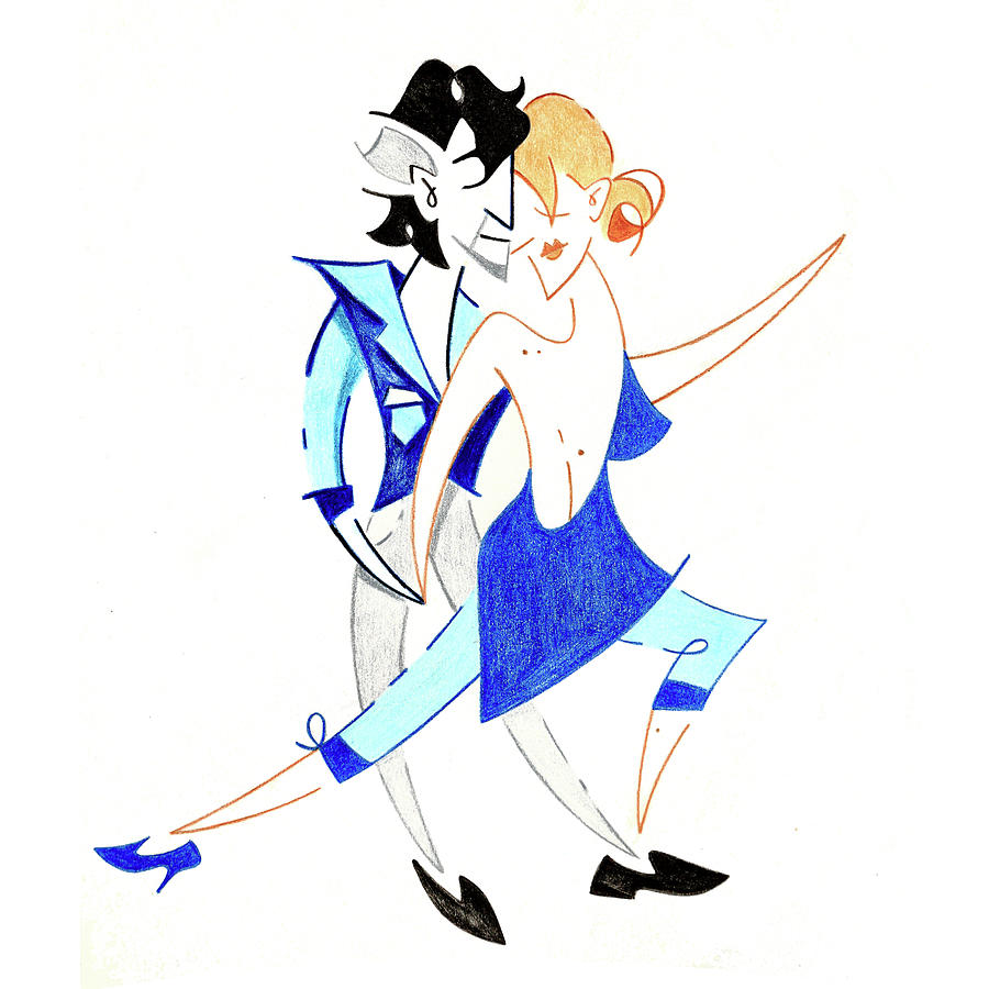 900x900 Tango Argentino Step Planeo - Tango Drawing