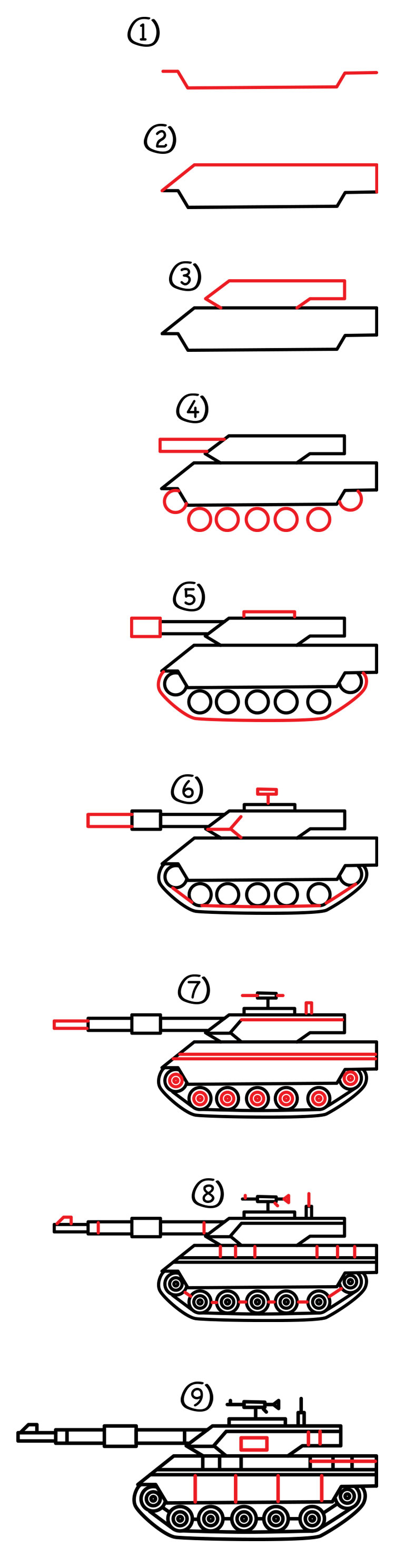 750x2977 How To Draw A Realistic Tank - Tank Drawing