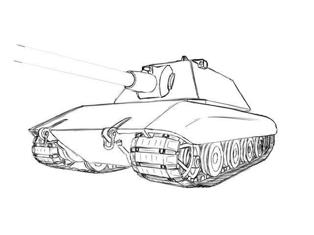 640x480 Tank Drawing Beautiful Image Drawing Skill - Tank Drawing