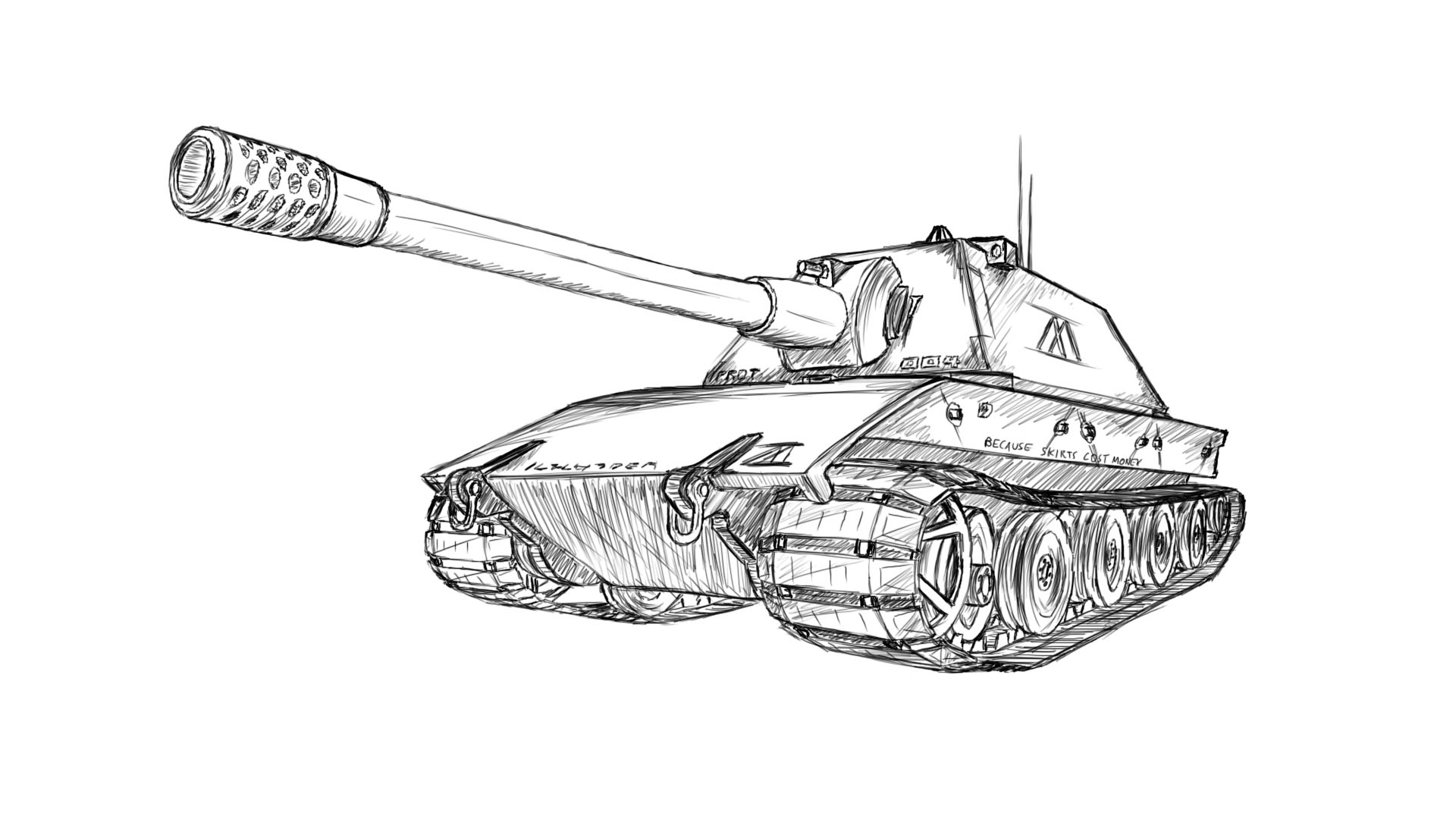 1920x1080 Tank Drawing Free Download - Tank Drawing