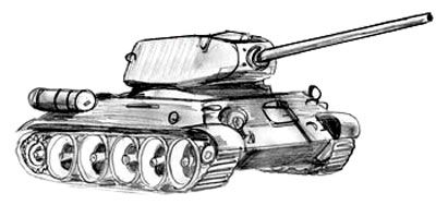 400x199 drawing a military tank, step h in tank drawing - Tank Drawing
