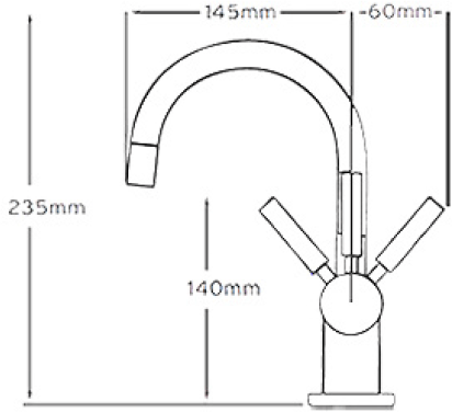 412x376 insinkerator kitchen tap + neo water tank - Tap Drawing