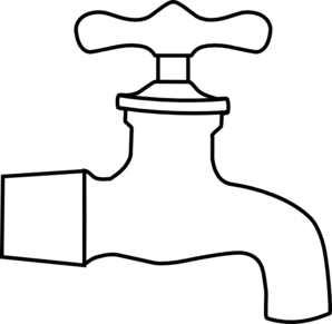 298x291 water faucet clip art - Tap Drawing