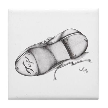460x460 tap dance coasters - Tap Shoes Drawing