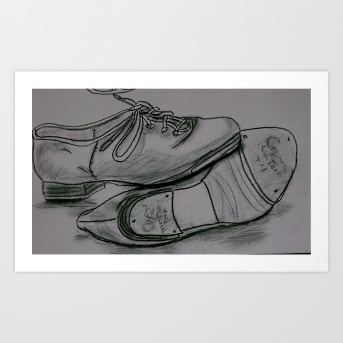 700x700 tap shoes art print - Tap Shoes Drawing