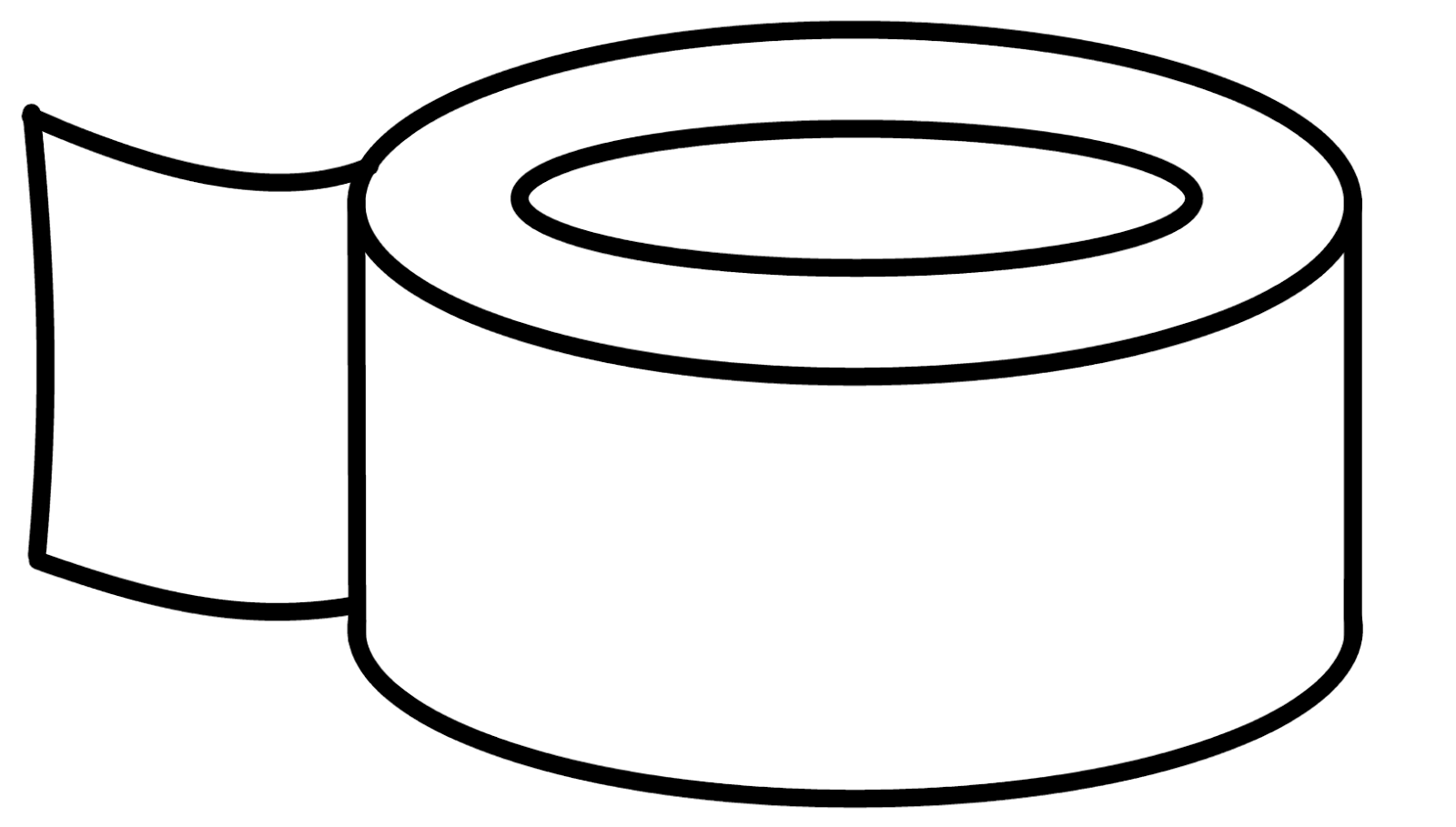 1600x909 cute n kawaii how to draw kawaii duct tape - Tape Drawing