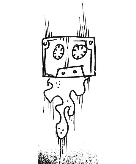 458x550 vintage cassette - Tape Drawing