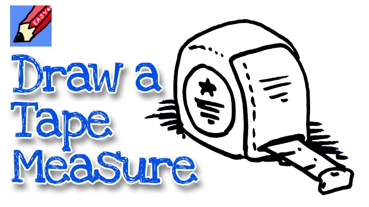 1280x720 how to draw a tape measure real easy - Tape Measure Drawing