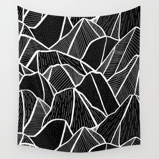 550x550 on the rocks wall tapestry - Tapestry Drawing