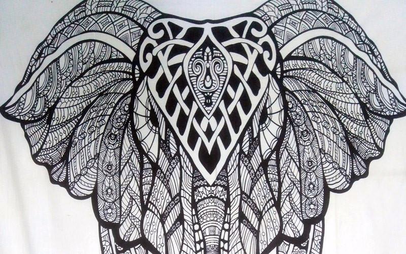800x501 she' elephant tapestry from elephant co elephant co - Tapestry Drawing