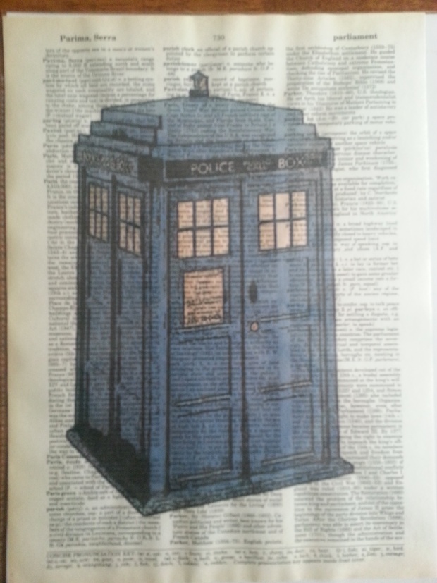 620x827 hand made tardis picture! - Tardis Drawing