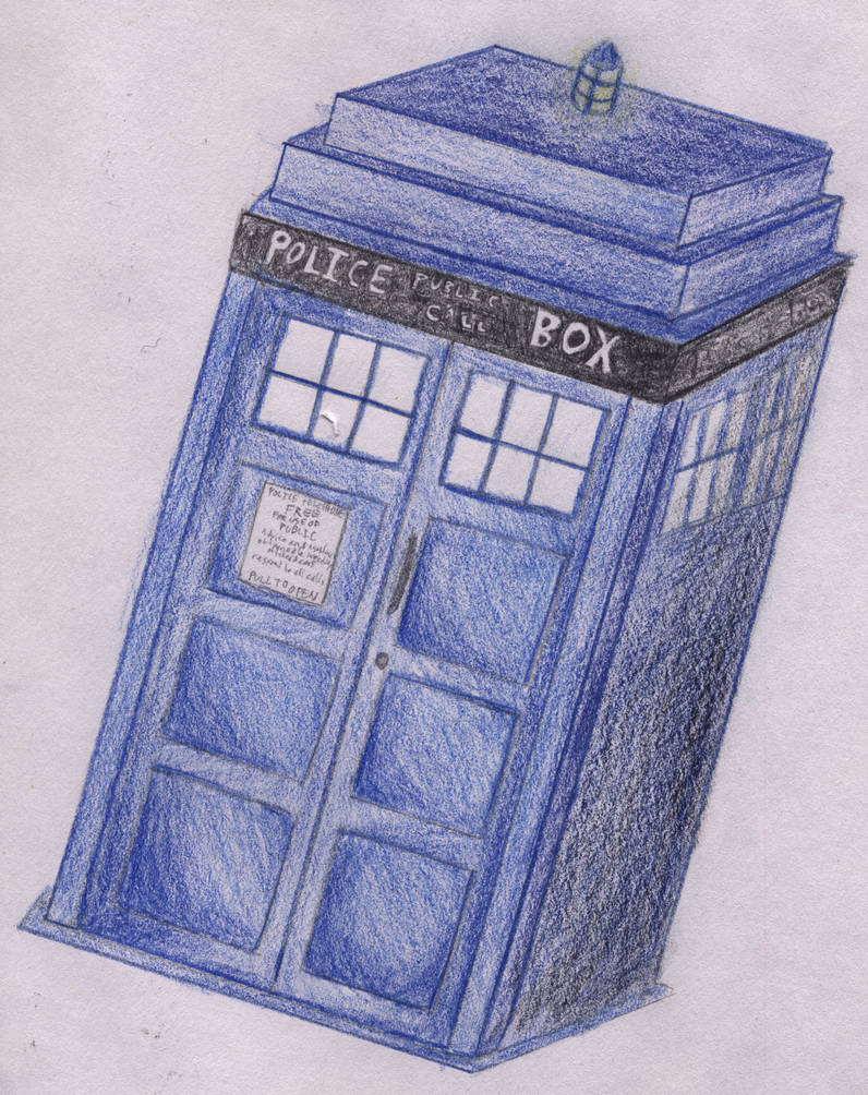 796x1004 tardis drawing - Tardis Drawing