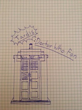 320x428 how to draw the tardis steps - Tardis Line Drawing