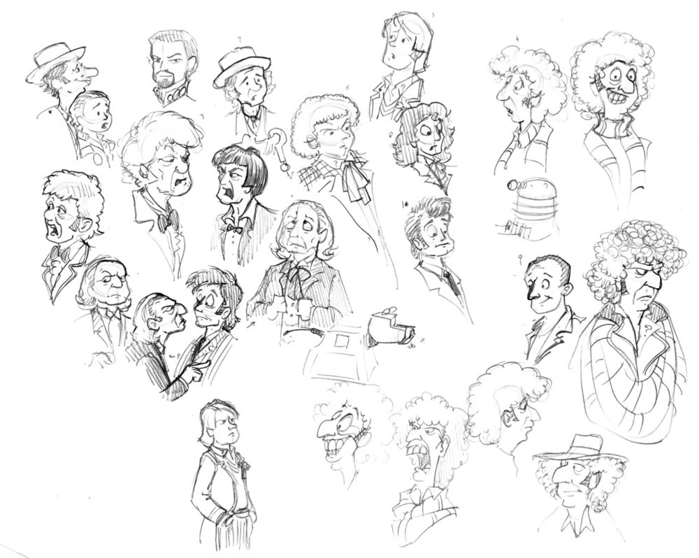 1000x798 tardis line drawing - Tardis Line Drawing