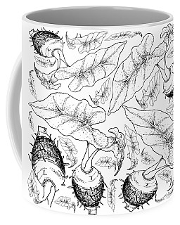 256x320 colocasia coffee mugs fine art america - Taro Plant Drawing