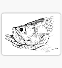 210x230 Tarpon Drawing Stickers Redbubble - Tarpon Drawing