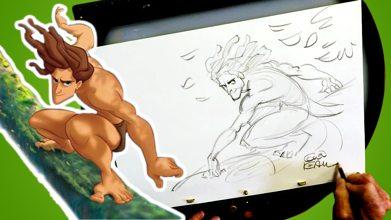 1280x720 how to draw tarzan with disney legend glen keane drawing - Tarzan Drawing