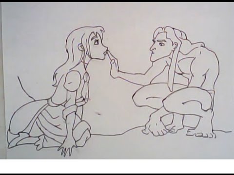 Tarzan Drawing At Paintingvalley Com Explore Collection Of