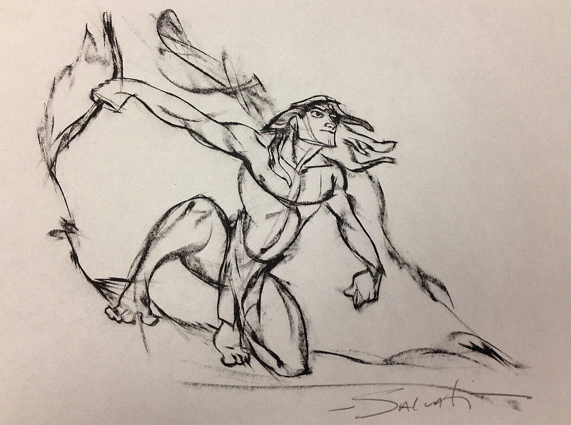 800x596 tarzan drawing jimsalvati - Tarzan Drawing