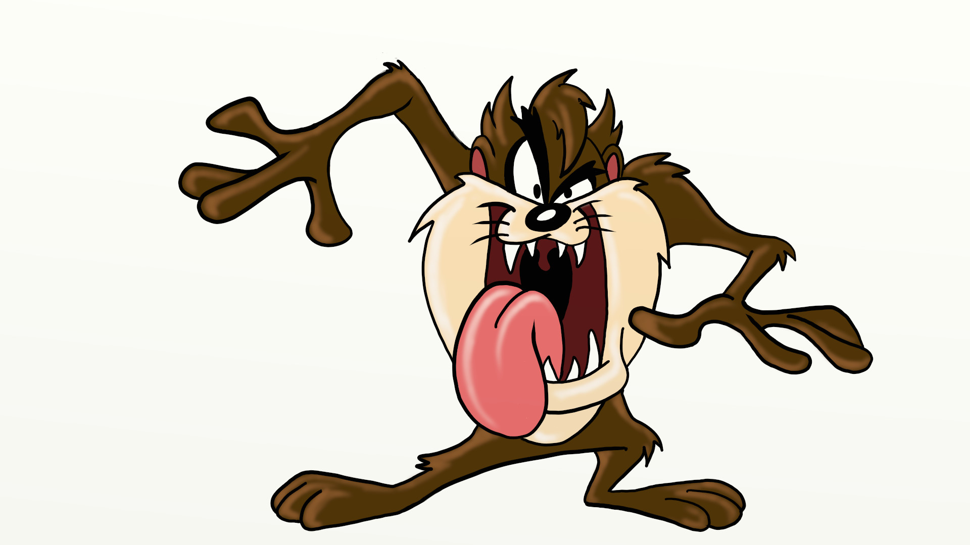 Daily Cartoon Drawings - Tasmanian Devil Cartoon Drawing. 