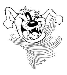 236x265 Tasmanian Devil Clipart Outline - Tasmanian Devil Drawing