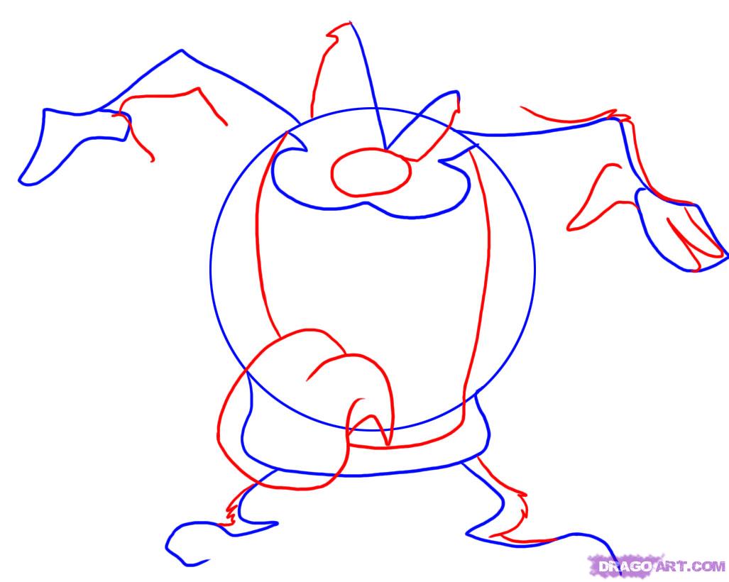 1027x820 draw taz the tasmanian devil, step - Tasmanian Devil Drawing
