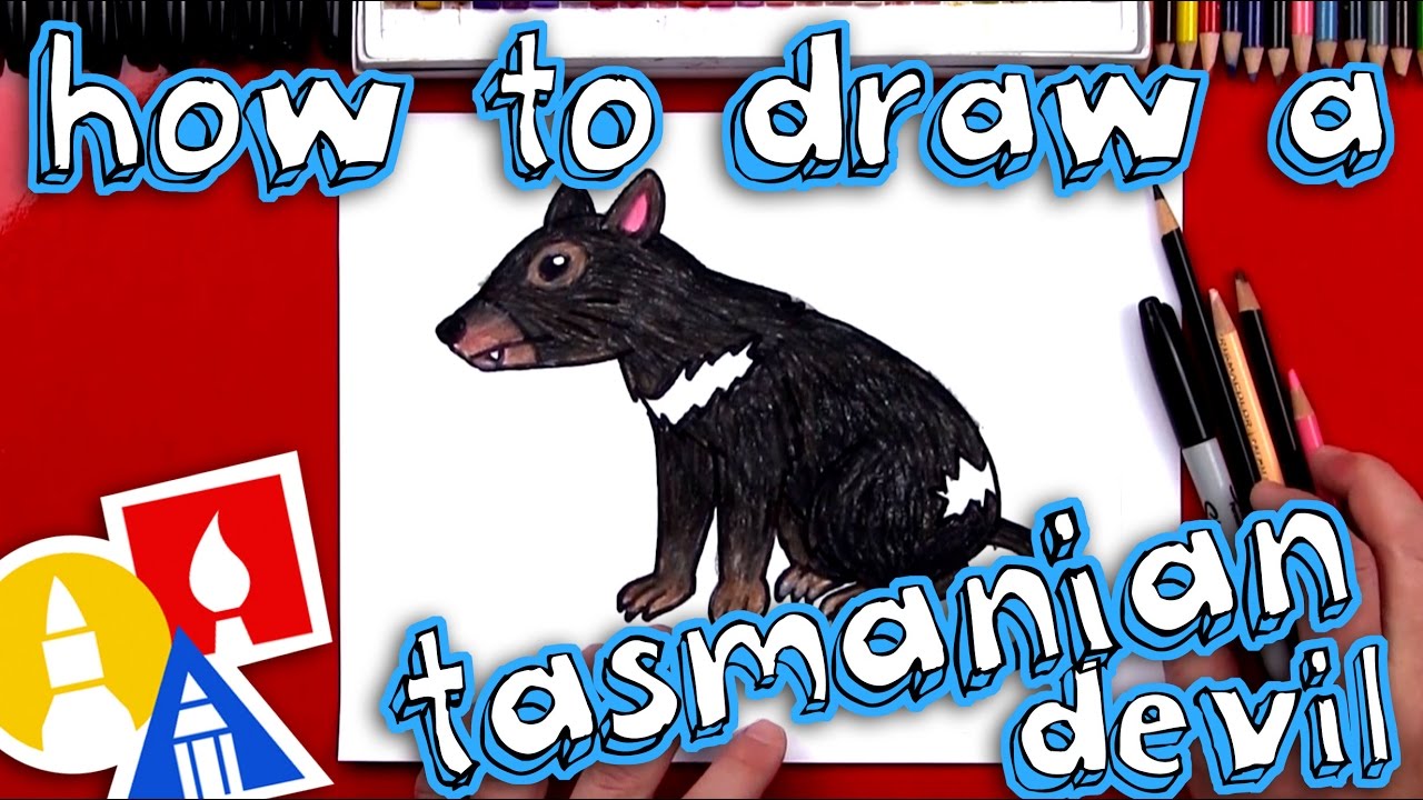 1280x720 how to draw a realistic tasmanian devil - Tasmanian Devil Drawing