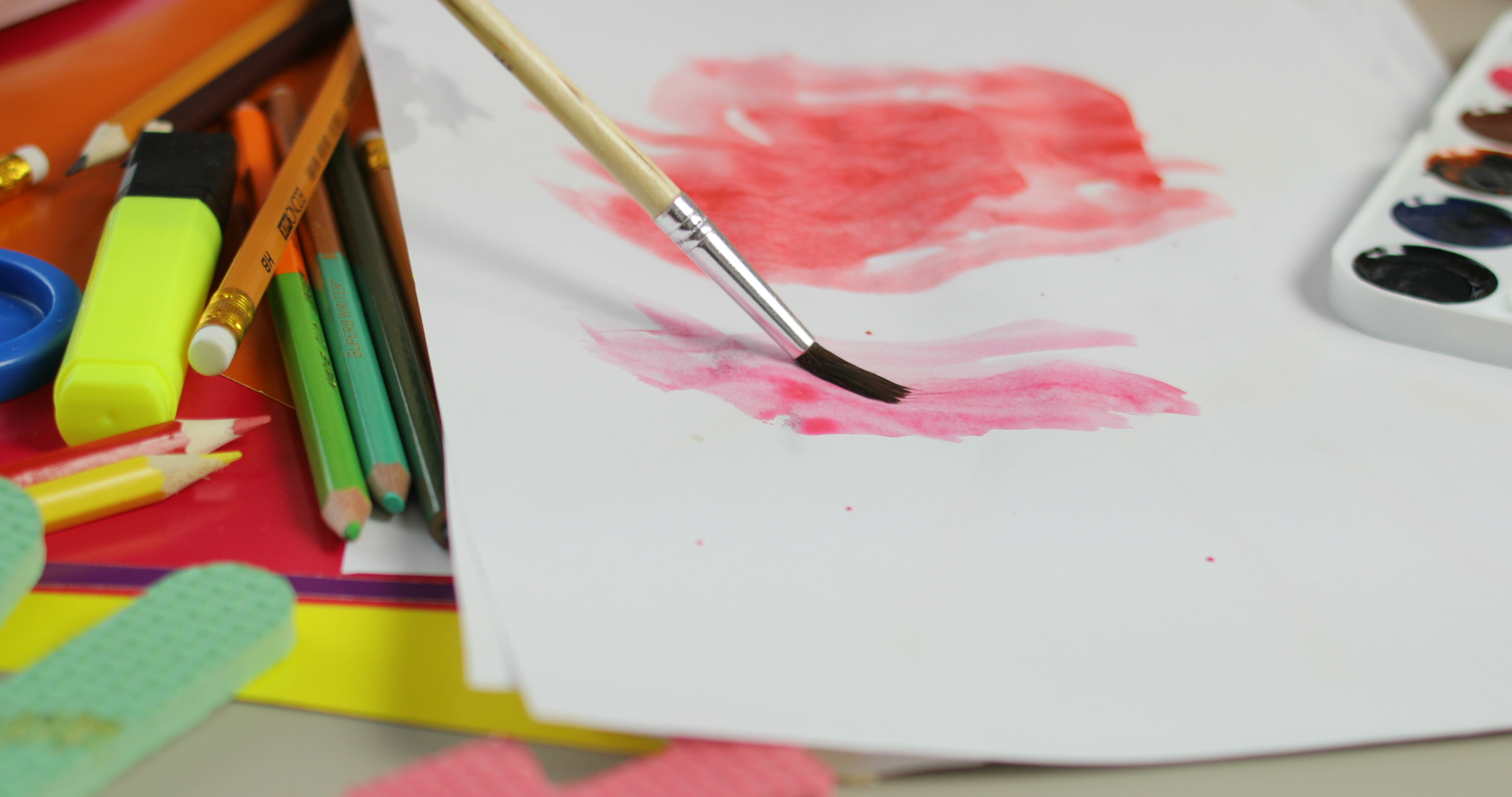 4096x2160 Portrait Of Tassel Drawing On A Sheet Of Paper Lying On The Table - Tassel Drawing