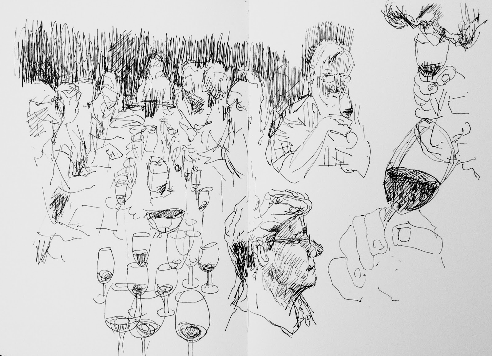 1600x1158 urban sketchers luxembourg 'drink draw', or rather 'taste draw' - Taste Drawing