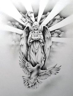 Tattoo Angel Drawings at PaintingValley.com | Explore collection of ...