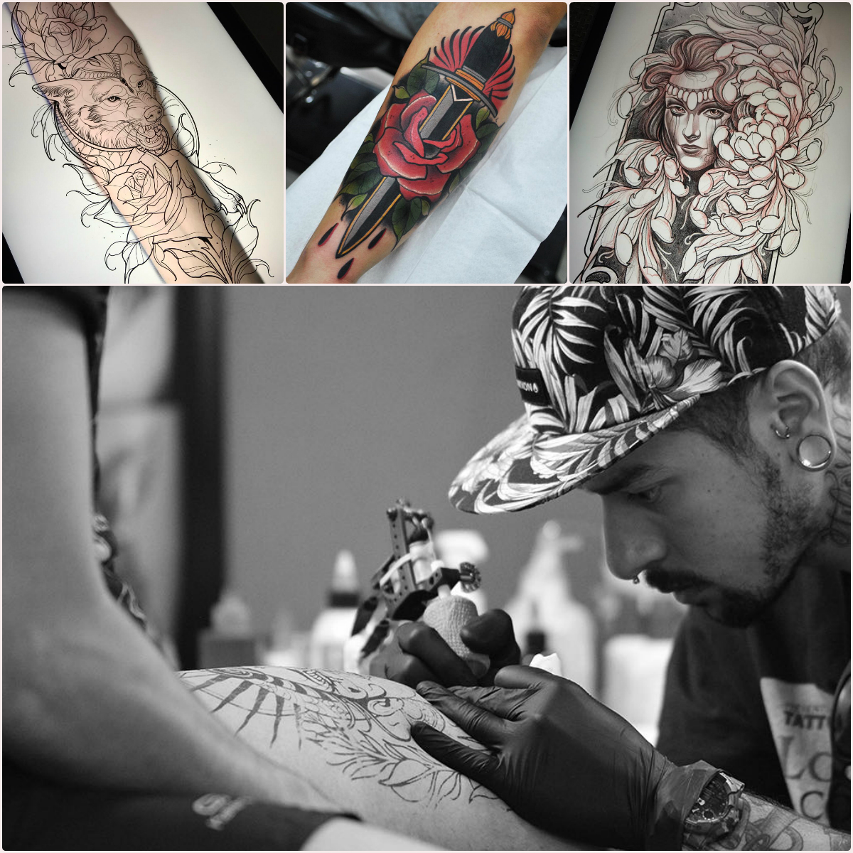 1200x1200 Digital To Skin Digitally Drawing And Designing Tattoos - Tattoo Art Drawings