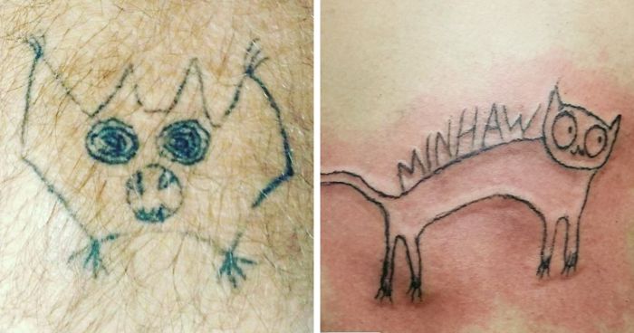 700x368 This Brazilian Tattoo Artist Is Horrible At Drawing, But People - Tattoo Art Drawings
