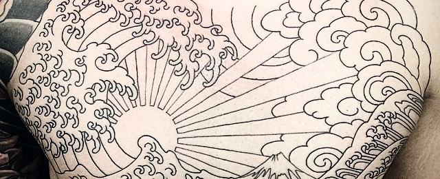 640x260 Rising Sun Tattoo Designs For Men - Tattoo Drawing Designs