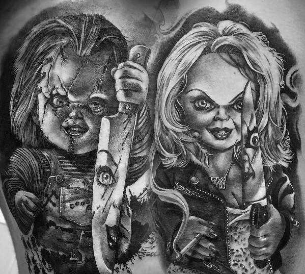 599x537 Chucky Tattoo Ideas For Men - Tattoo Drawing Designs