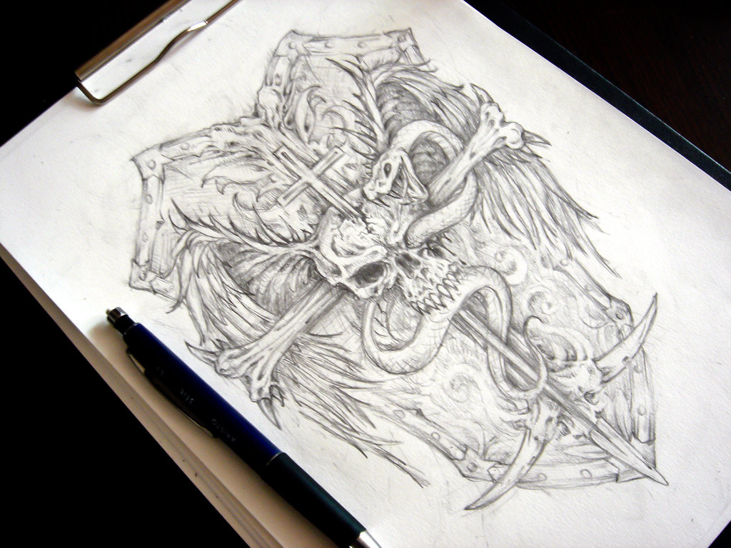 1024x768 Photos Cool Tattoo Sketches - Tattoo Drawing Designs On Paper