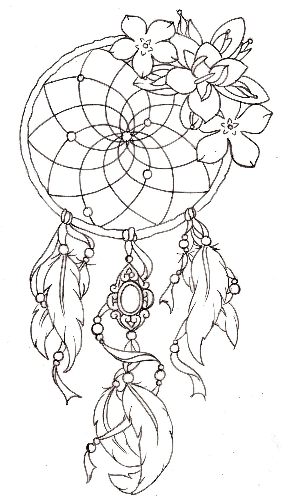 900x1600 White Wolf And Dream Catcher Tattoo Tattoo Ideas - Tattoo Drawing Ideas