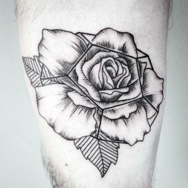 599x598 Man Drawing Rose For Free Download - Tattoo Drawing Rose