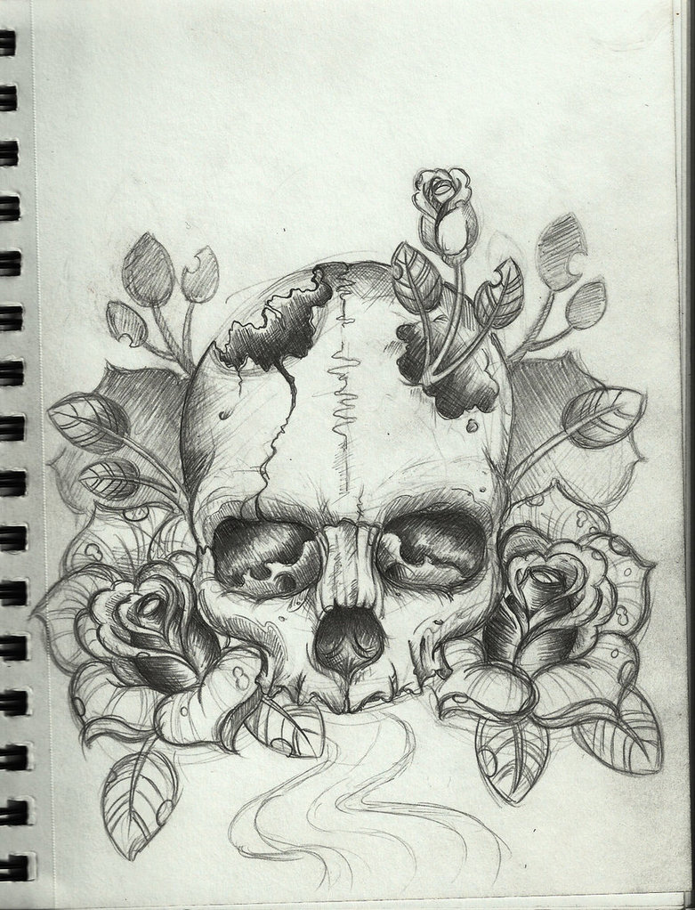 Tattoo Drawing Skull At Paintingvalley Com Explore Collection Of